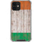 Ireland Flag Dark Wood iPhone 12 Mini Clear Case